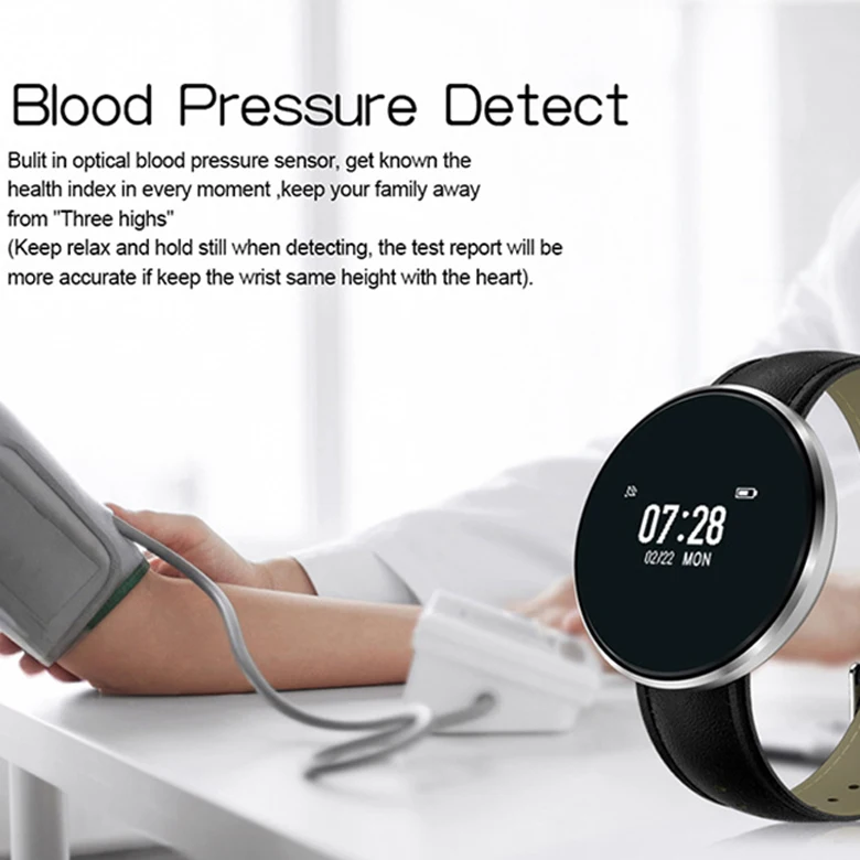 Blood Pressure Monitor Wearable Devices Waterproof Smart Watch Cf006
