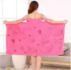 Microfiber Soft Bath Towel Fashion Women Sexy Wearable Quick Dry Magic Bathing Beach Spa Bathrobes Wash Clothing Beach Dresses