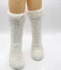 Womens Wholesale High Quality Shining Sherpa Lined Slipper Socks with grippers