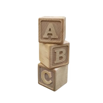 wooden letter blocks baby