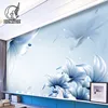 Beautiful flowers wall mural Interior wall decoration material Modern 3d wallpaper home decoration for wall coverings