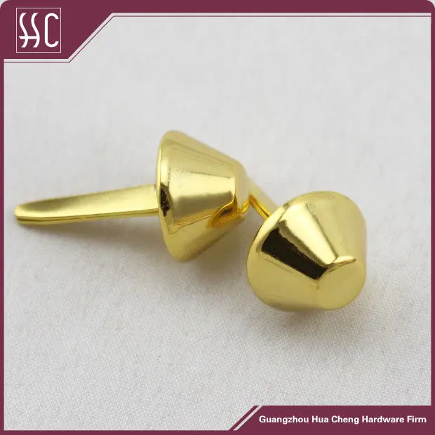 Shiny Gold Metal Decorative Round Bag Feet,30mm Round Grommets,Bag