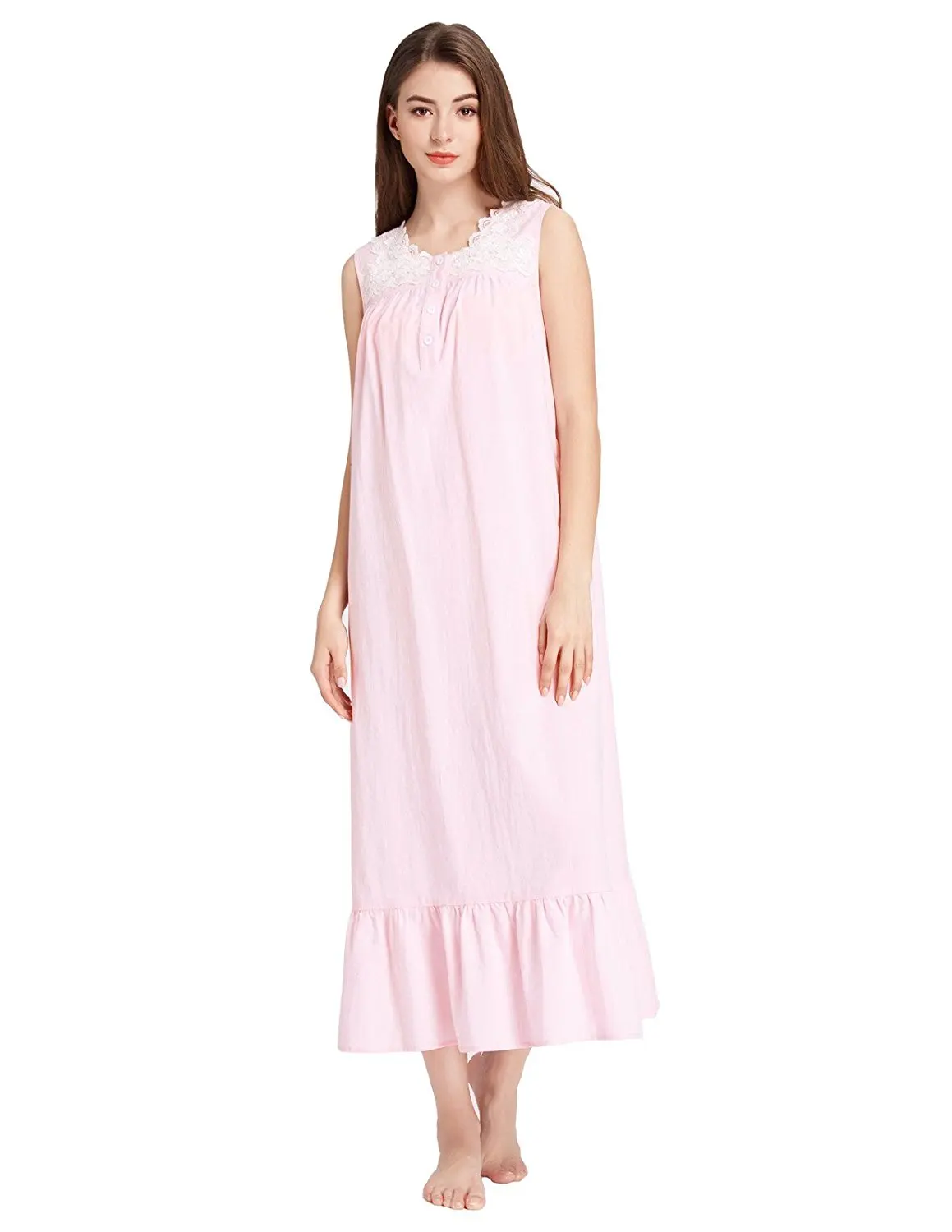 cotton sleeveless nightgown