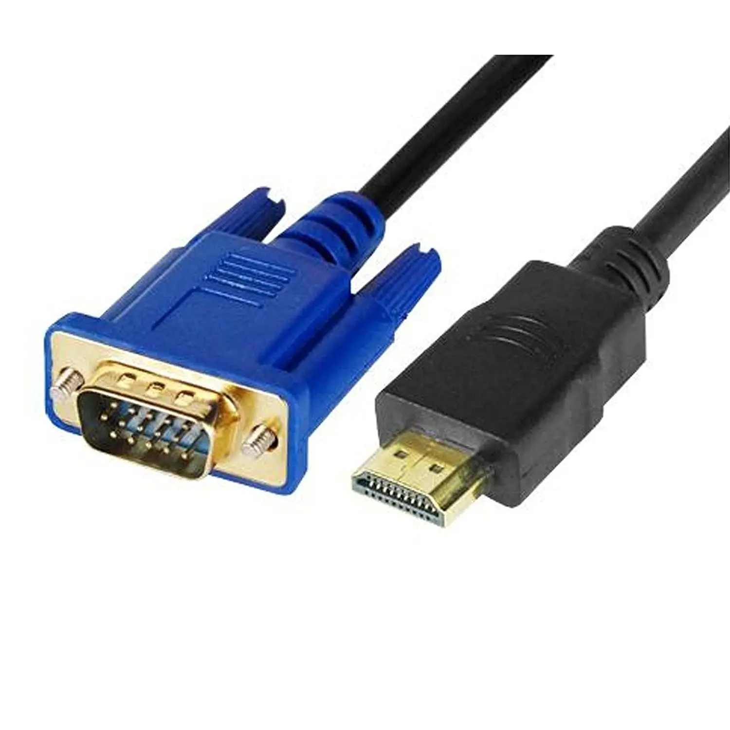 Buy FYL New HDMI GOLD MALE TO VGA HD-15 MALE Cable 10FT 3M 1080P for PC ...