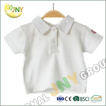 Children Clothing Cotton Baby Shirt Custom Printing Plain White Kids
