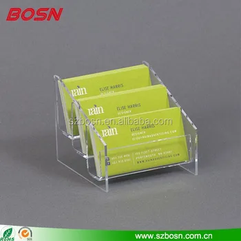 3 pocket clear acrylic business card display holder acrylic credit card rack acrylic - Business Card Display Holder 3 pocket clear acrylic business card display holder acrylic credit card rack acrylic - Business Card Display Holder