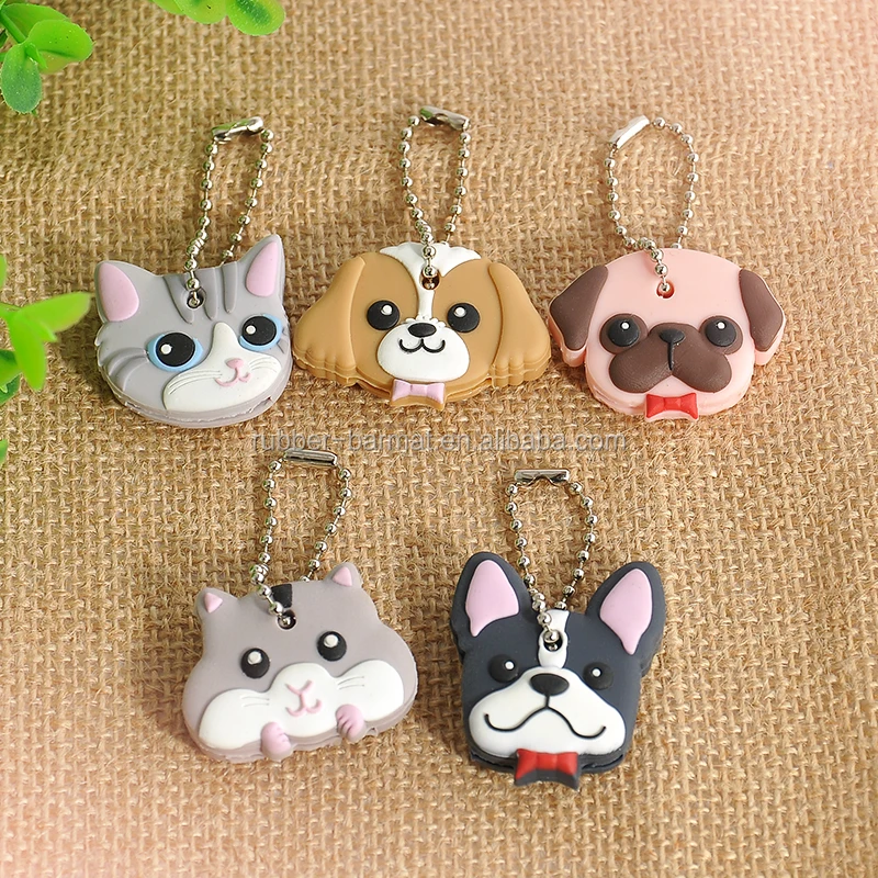 Small Dog Key Cover Soft Pvc Rubber Gift Key Chain Buy Dog Key Cover