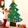Wholesale Wall Hanging Christmas tree set with Ornaments DIY Felt Christmas Decoration