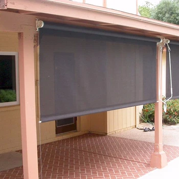 Hdpe Fabric Uv Block Outdoor Sun Shade Roller Blinds - Buy Clear ...