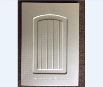 European White Wood Grain Pvc Laminated Kitchen Cabinet Door Buy