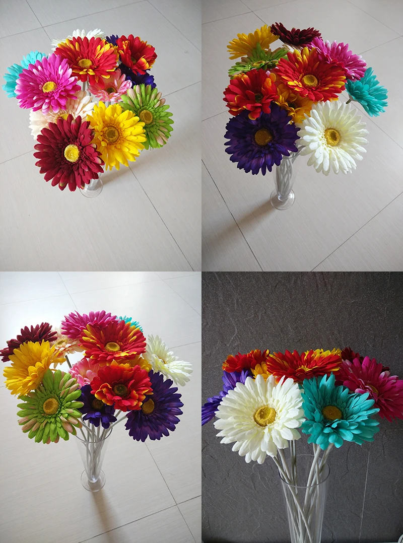 Bunga Aster Gerbera Kain Biru Buy Kain Bunga Daisy Gerbera Biru Gerbera Bunga Daisy Product on Alibaba