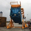 Container loading unloading machinery hydraulic container tilter