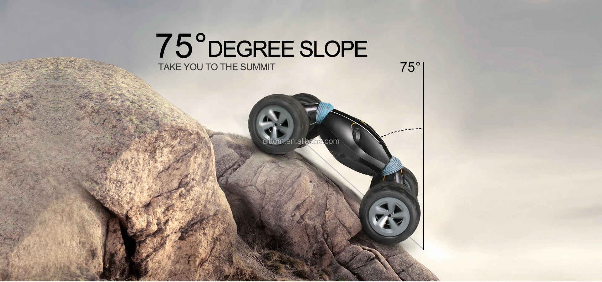 Double Sided Torsion car 2.4G 4WD 1:10 RC Twist Car Overturned Flexible Spinner Large Rc Stunt Rock Crawler truck