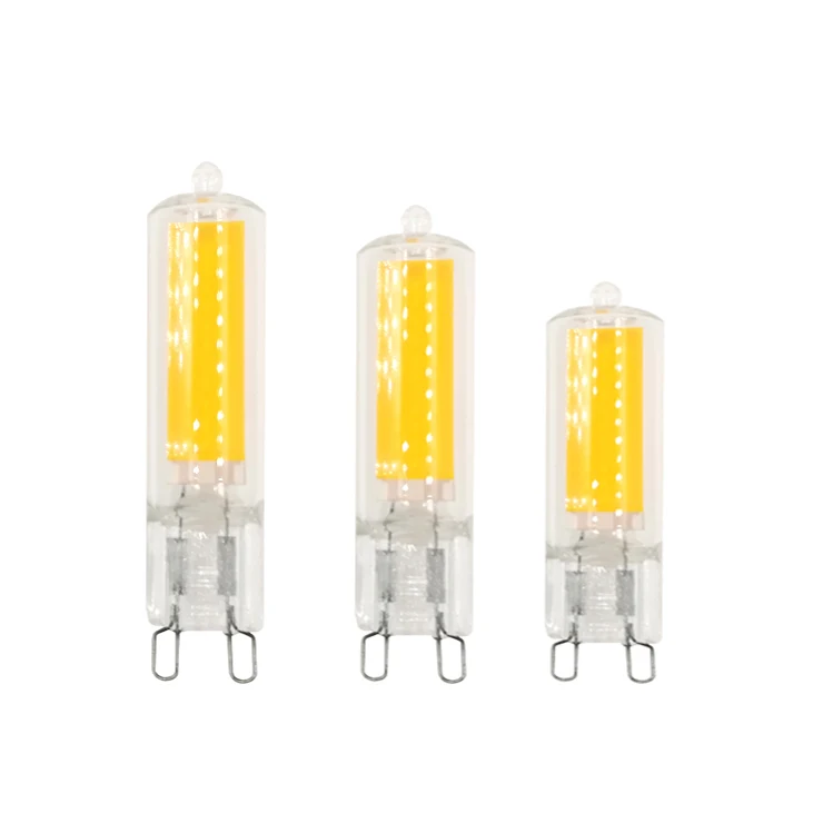 CE RoHS Fast Delivery High Lumen Glass Halogen lamp COB 2W 3W 3.5W G9 220V LED Light Bulb For Indoor Lighting