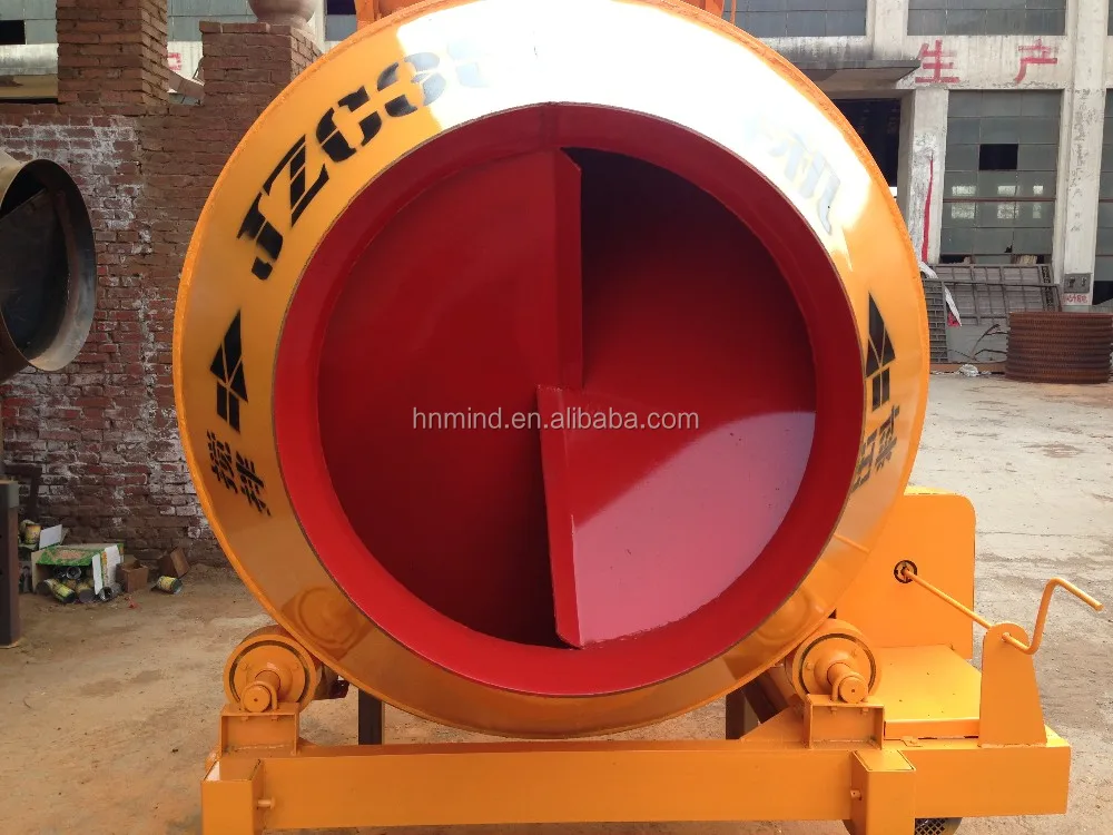 low cost movable beton agitator jzc series concrete mixer with