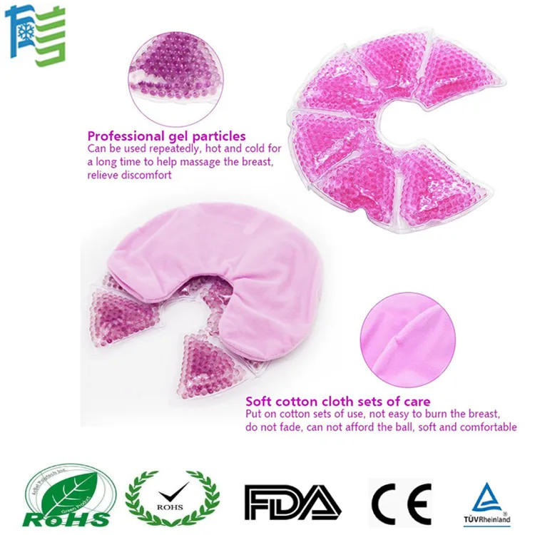 Breast Compress Pad Reusable Gel Bead Hot Cold Pack - Buy Breast ...