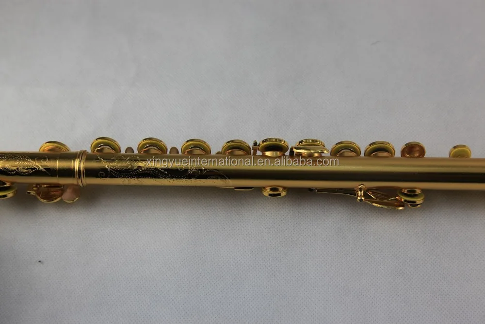Gold Plated Flute Good Quality High Grade Musical Instruments Buy Flute,16 Holes Flute Product