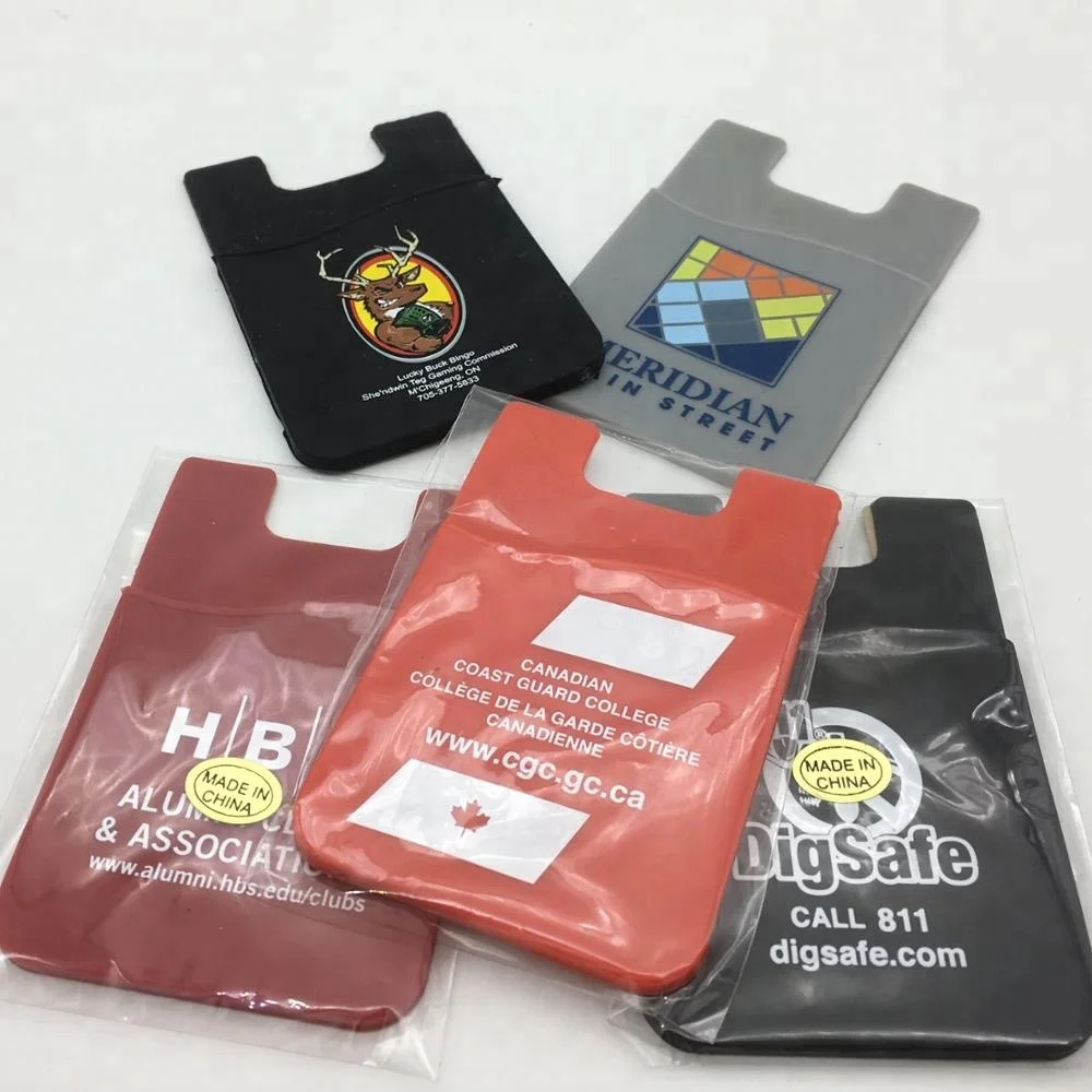 New Mobile Phone Credit Card Holder 3m Sticker Silicone Smart Wallet