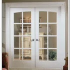 Beyaz renk i&ccedil; ahşap &ccedil;ift fransız kapıları