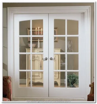 White Color Interior Wood Double French Doors Buy Interior Double French Doors White Door Interior French Door Product On Alibaba Com