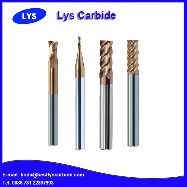High quality end mill tungsten solid carbide metric end mill sizes
