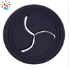 Soft pvc material custom design heat transfer rubber earphone hole patch Durable Soft PVC Rubber Patch for Earphone