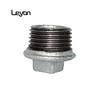 galvanized iron pipe fitting galvanized beaded fitting pipe plug asme npt plug hexagon plug for water supply