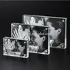 Fashion design low price clear love acrylic magnetic picture frame