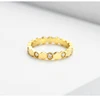 Size 13/14/15/16/17/18 prong setting 18K white / gold / rose solid gold classical gold ring