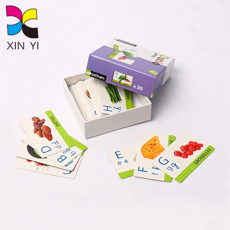 Custom Printed Children Educational Flash Cards Memory Game Cards Buy