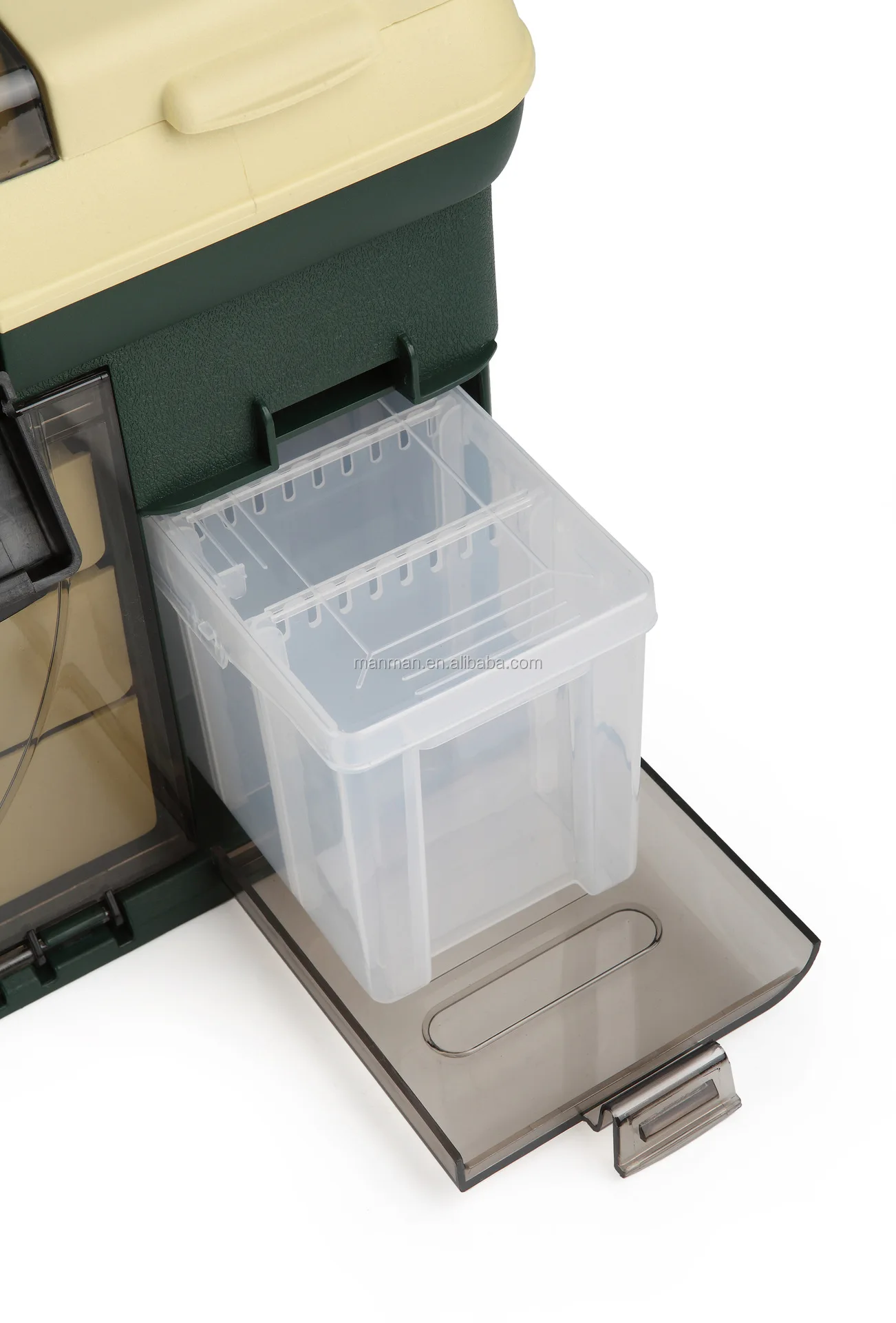 Large Transparent Lid Fishing Gear Box,Plastic Box,Bait Box With Three