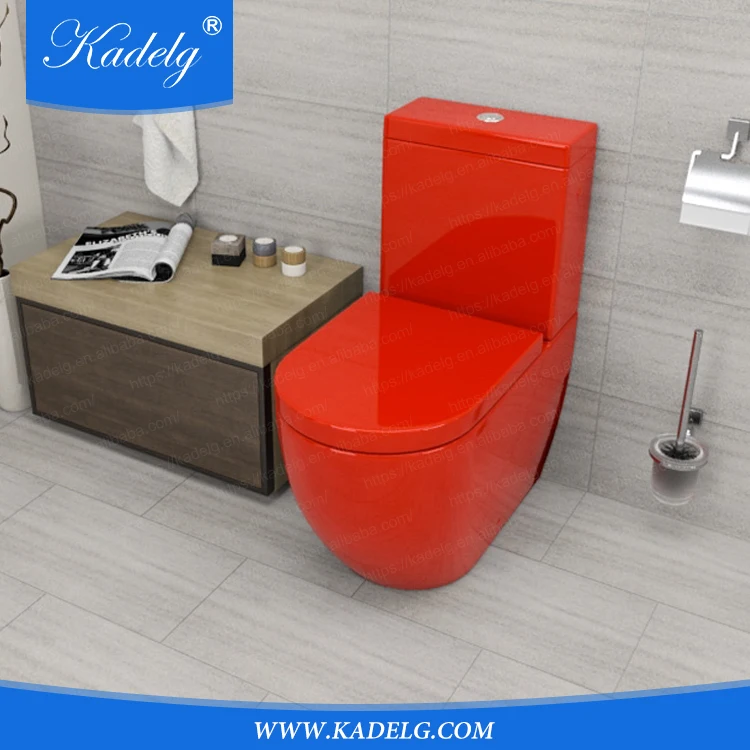 Italian Bathroom Ceramic Toilet Red Color - Buy Italian Toilet,Italian