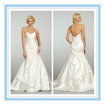 New A Line Elastic Woven Satin Simple Plain Wedding Dress With Removable Jacket Wdjl 1022 Very New A Line Elastic Woven Satin Simple Plain Wedding Dress With Removable Jacket Wdjl 1022 Very