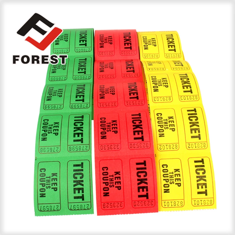 machine supplier packaging Tickets,Lottery Ticket Supplier Roll Raffle Tickets,Arcade