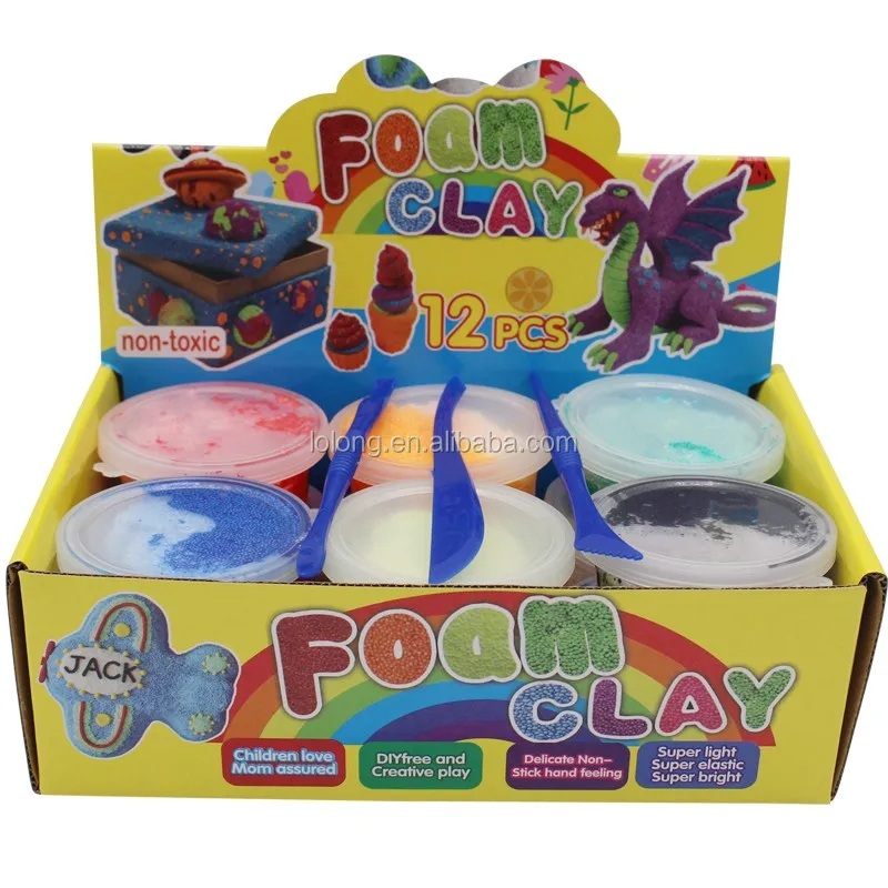 Kids Foam Toys Play Diy Aquosity Foam Modeling Clay Polymerized Bubble