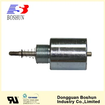solenoid tubular push pull powerful spring larger