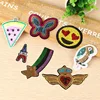Butterfly style machine embroidery & sequins patch for garments decoration can accept customized