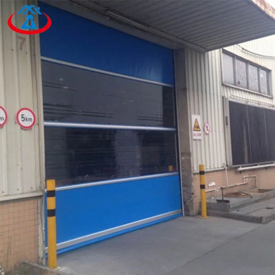 product-Zhongtai-Wholesale Blue Coloured PVC Quick Shutter Door Electric Fast Rapid Rolling Shutter 