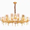 American chandelier all copper modern and luxurious decoration restaurant pendant light