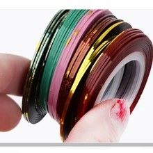 35 colors rolls striping tape line nail art sticker beauty decal for stickers Nails Rolls Striping