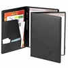 Fashion Office Conference Business Black PU Leather A4 Presentation Folder