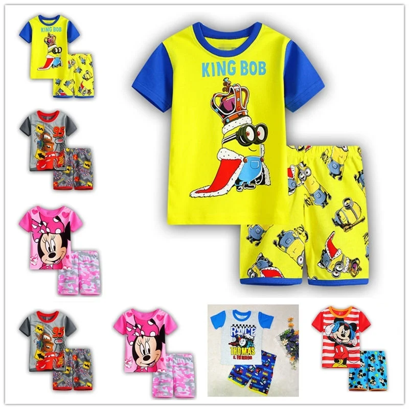 Summer kids clothes sets boy t shirt pants suit clothing set Clothes newborn sport suits baby