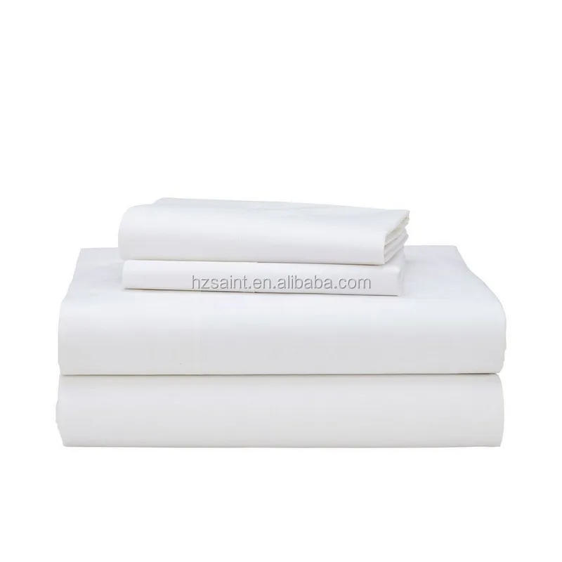 Wholesale Hotel Collection White Cotton Bedding Queen Bed Sheet Set With Pillowcase Buy Bed