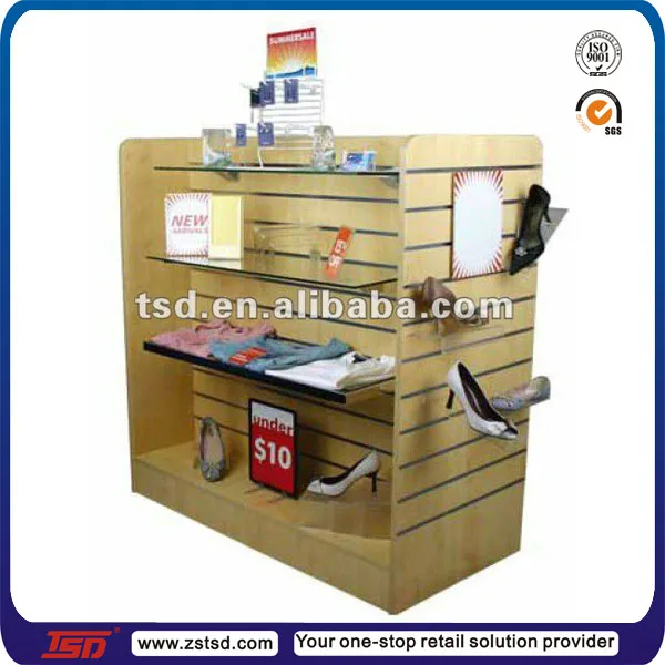 Custom Free Standing Slatwall Rotating Display Stand Turntable,Slatwall