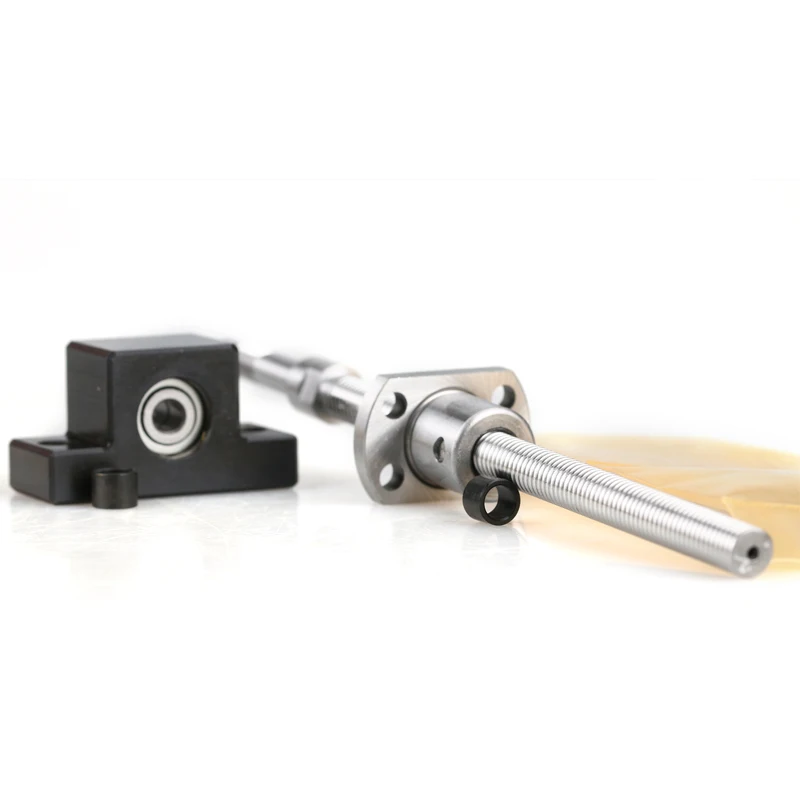 0801 8mm Diameter 1 Mm Pitch Ball Screw With Zero Backlash Ball Nut