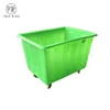 Rectangular Green Color 450L Rotomolded poly box trucks for commercial laundry Industrial Storage