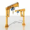 workshop jib crane/pedestal column jib crane