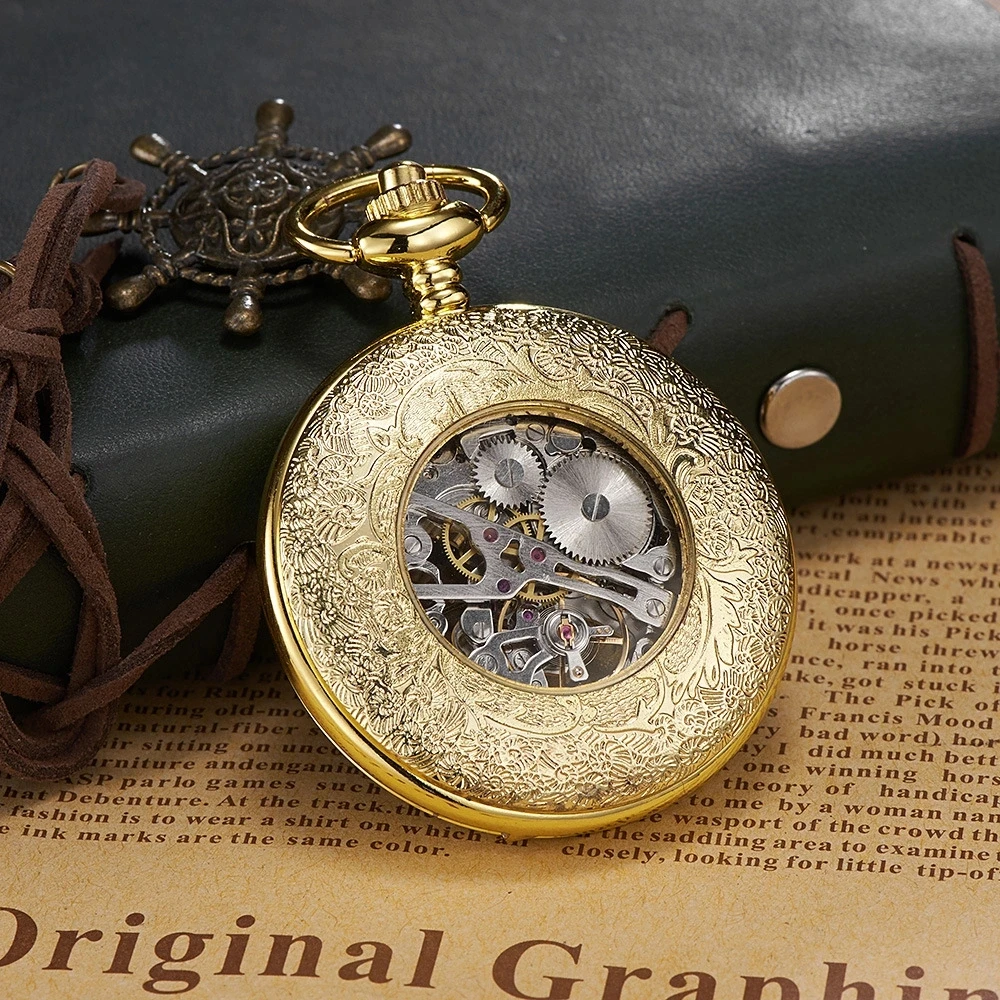 Classic Style Japan Mechanical Movt Alloy Quartz Pocket Watch Reloj De