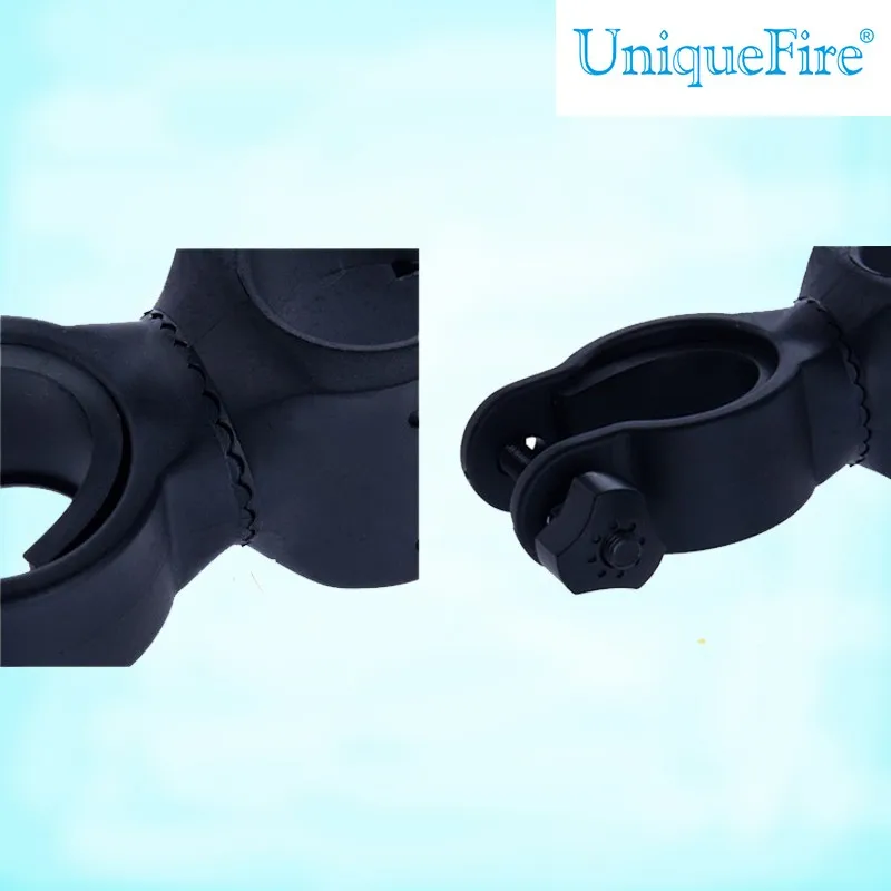 UniqueFire 360 degree rotation clip adjustable scope mounts flashlight holder clamp