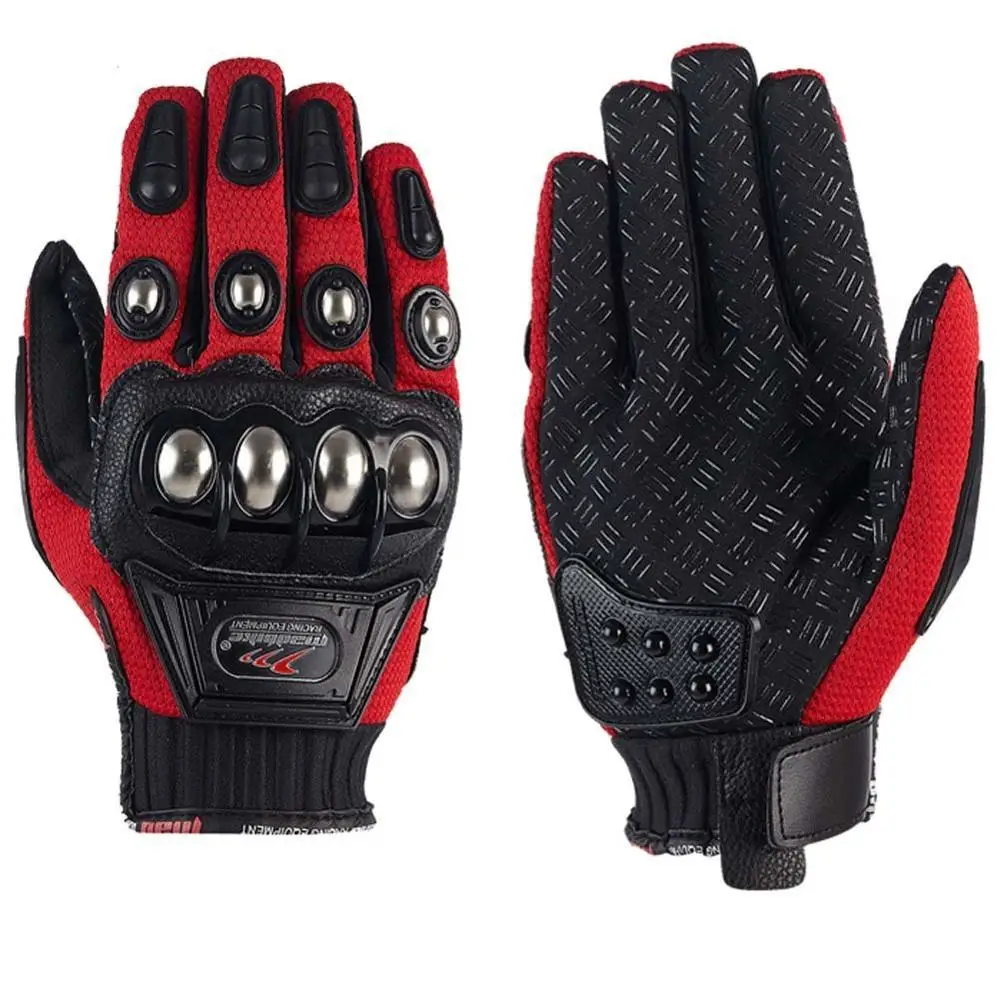 Alloy Steel Knuckle Motorcycle Powersports Racing Tactical Paintball Gloves